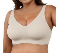 Sujetadores Sin Aros Comodos, Sujetadores Deportivos Mujer Reductores, Transpirable Copa Media Fija Fino Ycosturas Con Soporte Suave Pecho Grany PequeñO Sujetador Bralette Mujer Sports Bra Women