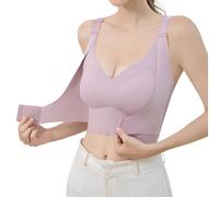 Sujetadores Sin Aros Comodos, Sujetadores Deportivos Mujer Sports, CóModo InaláMbrico Cobertura Completa Con Cierre Frontal Uso Diario Con DiseñO Suave Y Soporte Invisible Sujetador Bra Push Up Bra