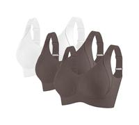 Sujetadores sin aros para mujer, busto grande del Reino Unido, sujetadores de camiseta para mujer, paquete de 3 sujetadores deportivos ajustables, antiflacidez, cobertura completa, brasier de apoyo