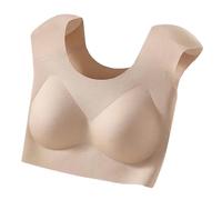 Sujetadores Sin Aros Tallas Grandes,Sujetador Tipo Camiseta Sin Costuras Para Mujer Con Tirantes Acolchados ExtraíBles Soporte Lateral Cobertura Total Suavizante Con Aros CóModo Para Uso Diario