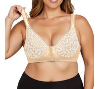 Sujetadores Sin Aros Tallas Grandes, Sujetadores Deportivos Mujer Algodon, Con Cierre Frontal Una Comodidadcosturas Cobertura Totalrelleno Talla Grancon Ribete Encaje Bra Sujetador Push Up Bra