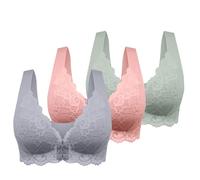 Sujetadores sin Costuras Cuello V Push Up Bralette Reductores sin Costuras Cuello V Sexy Sostenes Suaves Elástico Sujetador Sujetador con Multi-Wear Tirantes Regulables