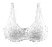 Sujetadores Talla Grande Bralette Crop Top Ropa Interior Lencería Encaje sin Tirantes Sujetador Copa D Reductor Sujetador Sin Tirantes (White, 80D)