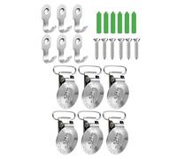 Sujetadores Tapices - 6 Piezas Abrazaderas Metálicas Antideslizantes Para Textiles - Diseño de Figura de Cabeza de Jefe para Colgar Alfombras en la Pared | Para Decoración De Arte Textil, Alfombra, Ed