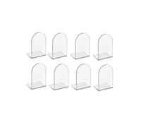 Sujetalibros Acrílicos para Estanterías, Sujetalibros Antideslizantes, Sujetalibros Transparentes para Bibliotecas Escolares y Organizadores de