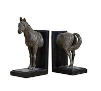 Sujetalibros Chino Retro Resina Cabeza De Caballo Puestos Libros Adornos Pie Estantería Estudio Libro Creativo Expansión