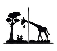 Sujetalibros con Forma De Jirafa, Sujetalibros Decorativos for Estanterías, Soportes Antideslizantes for Libros De Mesa