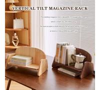 Sujetalibros Creativo Con Forma De Sofá, Almacenamiento Sencillo Y Moderno De Madera Maciza, Para Folletos, Literatura Y Pósteres.(A)