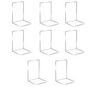 Sujetalibros de Acrílico, 8 Piezas Sujeta Libros Estanteria de Acrílicos Transparentes, Soporte Libros estanteria, Juego de sujetalibros, Adecuado para la Escuela,la Oficina,la Biblioteca,el hogar