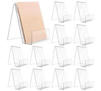 Sujetalibros de acrílico transparente, sujetalibros para escritorio, libros ilustrados, hojas de música, 12 unidades (75 x 90 x 105 mm)