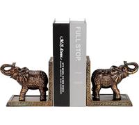 Sujetalibros de Elefante para estantes, sujetalibros Decorativos para Libros Pesados, Bonitos sujetalibros para sostener Libros Resistentes, decoración Vintage de estantería