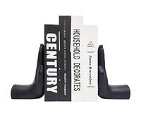 Sujetalibros de Mano, sujetalibros Decorativos universales económicos, Soportes Pesados para Libros, 8.5 x 6.8 x 3.5 Pulgadas, Negro, 1 par/2 Piezas (sujetalibros de Mano)