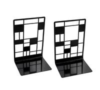 Sujetalibros de Metal Moda Estantería Hueca Creativa Soporte Antideslizante Adecuado for la decoración Escritorio del hogar Oficina Escuela