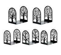 Sujetalibros de Metal para estantes, Modernos Extremos de árbol Decorativos, sujetalibros Antideslizantes para Libros Pesados, Soportes de Libros Resistentes para decoración de Oficina en casa, 6.9 x