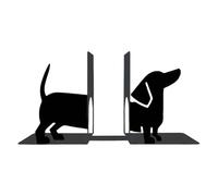 Sujetalibros De Perro - Soporte Organizador De Estantes, Par De Soportes para Libros De Animales, Acento Estabilizador De Colección De Lectura, Exhibición De Biblioteca De Sujetalibros De PE