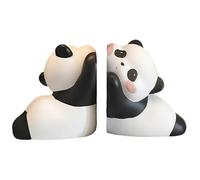 Sujetalibros de resina con diseño de panda de dibujos animados para el hogar, dormitorio, sala de estar, escritorio, biblioteca, mesa, cocina, decoración de vacaciones