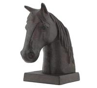 Sujetalibros decorativo de caballo, decoración vintage de hierro fundido, topes de puerta, estatuas únicas de cabeza de caballo, decoración del hogar, ideal para sala de lectura, biblioteca, oficina