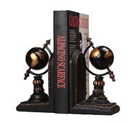 Sujetalibros Decorativos Retro Creative Globe Forma Sookends Resin Book Fin Antideslizantes Originales