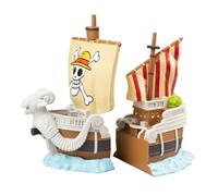 Sujetalibros One Piece Manga - Soporte Libros Manga o Comics : Regalos Decoracion Figura One Piece Barco Going Merry | Decoración estanteria : Merchandising Oficial (2 Organizador de libros)