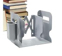 Sujetalibros | Organizador de Libros,Organizador De Revistas con Portabolígrafos Estante De Almacenamiento Resistente Suministros Escolares para Escritorio Estudio Oficina Sala Dormitorio Aula