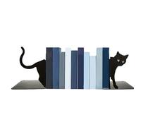 Sujetalibros para bibliotecas | Accesorios decorativos de biblioteca en forma de gato lindo | Organizador de paradas-libros para dormitorio, para mesas bajas, biblioteca, muebles de TV,