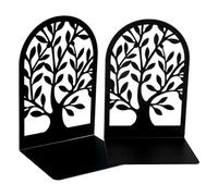 Sujetalibros para estantes, Sujetalibros decorativos de metal para árboles - Soporte para libros con diseño de sombra de árbol de metal | Tapón de soporte para libros para estanterías, mesas, escritor