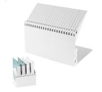 Sujetalibros, Sujeta Libros Estanteria Antideslizante, Ajustable Soporte Libro con Forma de Teclas de Piano, Organizador Libros para Biblioteca, Oficina, Hogar, Escuela (Blanco)
