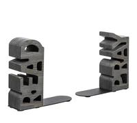 Sujetalibros vintage de madera maciza gris desgastada MyGift, tallados con letras de imprenta ""Leer y orar"", soportes decorativos para libros, es