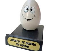 Sujetamovil te Quiero un Huevo Abuelo, Regalo Dia del Padre, Pisapapeles, Figura Papa Multifuncional