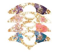 Sujetapáginas para Libros al Leer - 4 Piezas Marcador de Libros Estético Flor de Resina - Marcapáginas de Pulgar Hecho a Mano | para Lectores Mujeres Maestras Bibliotecarias Regalo Cumpleaños Navidad