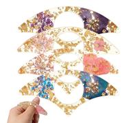 Sujetapáginas para Pulgar - 4 Piezas Accesorios Libreros Marcapáginas Flor de Resina,Abrepáginas para Pulgar,para Maestros Amigos Lectores Bibliotecarios Agradecimiento Cumpleaños Navidad