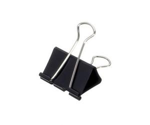 Sujetapapeles en pinza (32 mm) (12 unidades) - negro