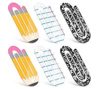 Sujetapapeles Extra Grandes | 6 Piezas Clips Tamaño Grande - Materiales Manualidades Marcapáginas para Cuadernos Organización de Documentos Colecciones Recetas Hogar Escuela Trabajo