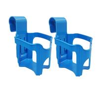 Sujetavasos para Piscina - 2 Bandejas para Bebidas,Botellero | para Superficies Redondas de hasta Una Pulgada en Exterior Patio Terraza Balcón Bañera SPA