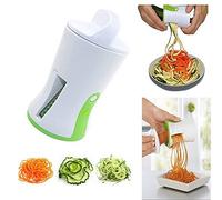 Sujurio 1 embudo en espiral, rallador de verduras, acero inoxidable, acero inoxidable, zanahoria, pepino, cortador de cuchillas en espiral