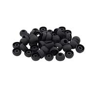 Sujurio 50pzs Negro Auricular Tapones para los oidos Reemplazo cubieta de Punta de Auricular