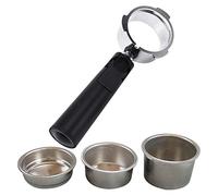 Sujurio Accesorios para MáQuina de Café con Filtro Sin Fondo de 51 Mm, Accesorios para MáQuina de Café DoméStica, Encargarse de con Soporte