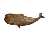 Sujurio Estatua de DecoracióN de Peces de Mar de Madera, Estatuilla de Ballena, Adorno de Escultura, DecoracióN RúStica, DecoracióN para Colgar en la Pared,E