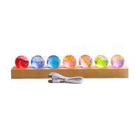 Sujurio Fantasía colorida bola de estrella de cristal luminosa planeta astronomía planetas bola fantástica - Decoración B