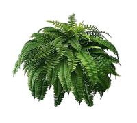 Sujurio Helecho Boston Artificial Realista Resistente A los Rayos UV, Helechos Artificiales para Exteriores, Helechos Falsos, Plantas Artificiales