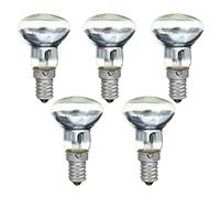 Sujurio LáMpara de Lava de Repuesto E14 R39 30W Tornillo en Bombilla Reflector Transparente Bombillas de Luz Puntual Lava Incandescente 5 Piezas