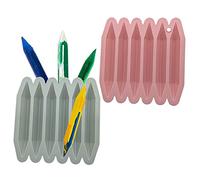 Sujurio Molde de Reciclaje de CrayóN, Paquete de 2, Molde de Silicona de CrayóN 3D, Horno, Silicona, Molde de CrayóN Duradero y Reutilizable