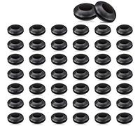 Sujurio Paquete de 50 Arandelas de Bloqueo de Aire, Anillo de Cubierta de Fermentador para Tarros de MasóN, Pajitas, Vino, 1,59 Cm de DiáMetro Exterior y 0,95 Cm de DiáMetro Interno