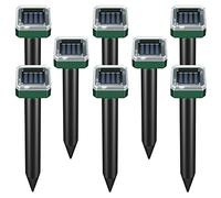 Sujurio Paquete de 8 Repelentes de Serpientes con EnergíA Solar para Exteriores, Repelente de Serpientes UltrasóNico, Repelente de Serpientes Solar para Exteriores