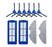 Sujurio RoboVac G10 G30 - Filtro de repuesto híbrido para fregona, cepillo lateral para aspiradora robótica, accesorios de repuesto