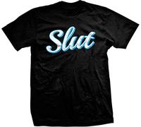 sukanosi Slut-Floozy Tramp Adult Rude Funny Sayings Slogans Mens T-Shirt Black