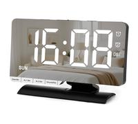Sukeen Despertador Digital, Reloj LED Digital, Reloj de Mesa de 18,5 cm con Función de Repetición, Dos Horarios de Alarma, Indicador de Día de la Semana, 6 Niveles de Brillo, 5 Niveles de Volumen