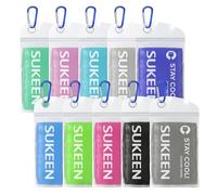 Sukeen Juego de 10 Toallas de Enfriamiento - Microfibra para Gimnasio, Cuello, Mano - Toalla Deportiva Refrescante