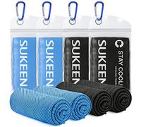 Sukeen Paquete de 4 Toallas de enfriamiento para Cuello y Cara, Toallas de enfriamiento de Microfibra Disney, Toallas de Sudor Suaves y Transpirables para Entrenamiento