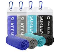 Sukeen Toalla de enfriamiento para Cuello y Cara (40 x 12 Pulgadas), Toallas de refrigeración de Microfibra a Granel para Atletas, envolturas de Cuello refrescantes, Toallas de enfriamiento